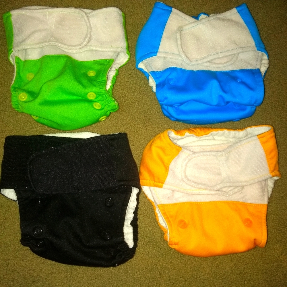 Baby kicks diaper lot.